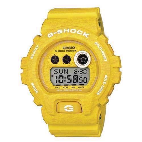 Image of gul meleret resin med stål G-Shock quartz multifunktion (3420) Herre ur fra Casio